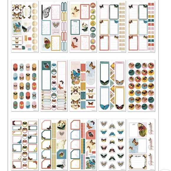 The Happy Planner Value Pack Stickers - Papillon Butterfly - Picture 2 of 7
